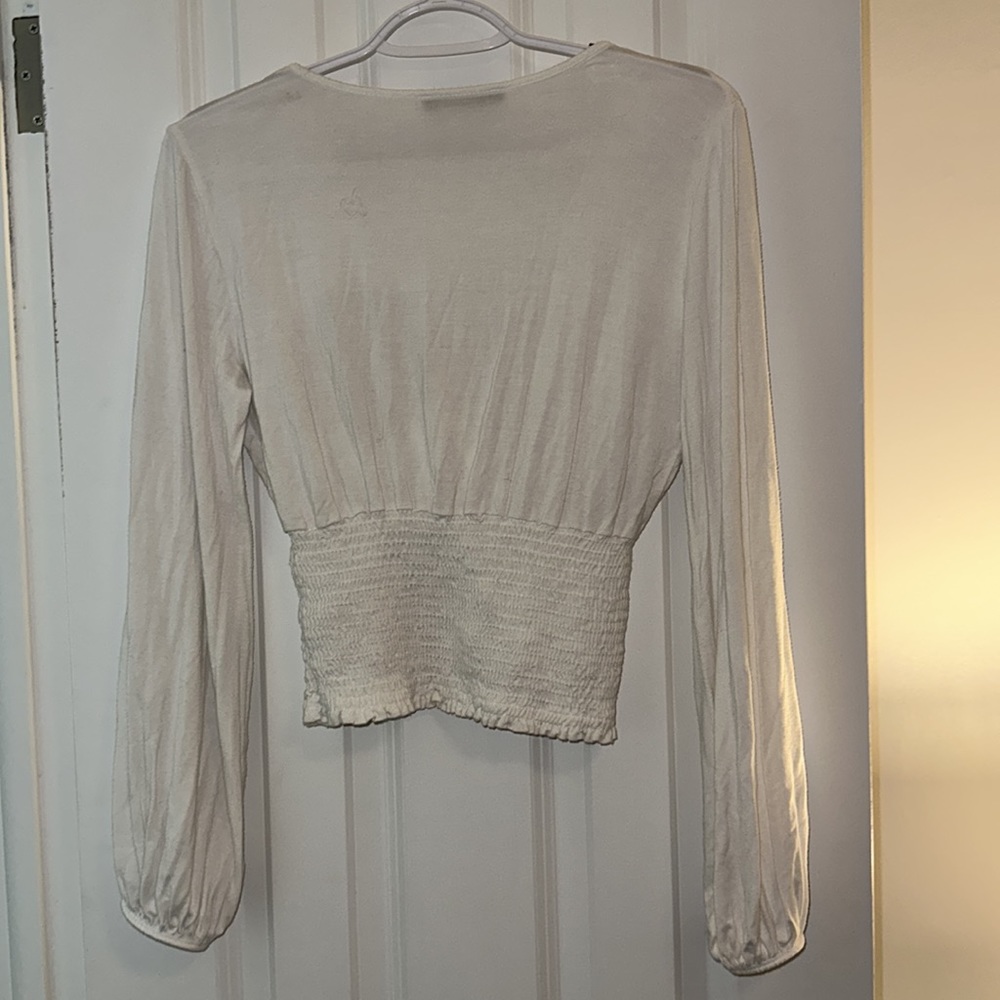 White Rusched Top - Picture 5 of 6